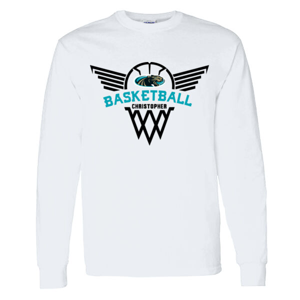 Christopher Girls Basketball Heavy Cotton 100% Cotton Long Sleeve T Shirt Thumbnail