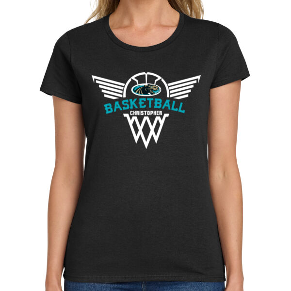 Christopher Girls Basketball Ladies Heavy Cotton 100% Cotton T Shirt Thumbnail