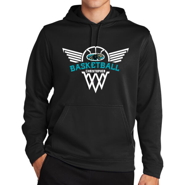 Christopher Girls Basketball Sport Wick Fleece Hooded Pullover Thumbnail