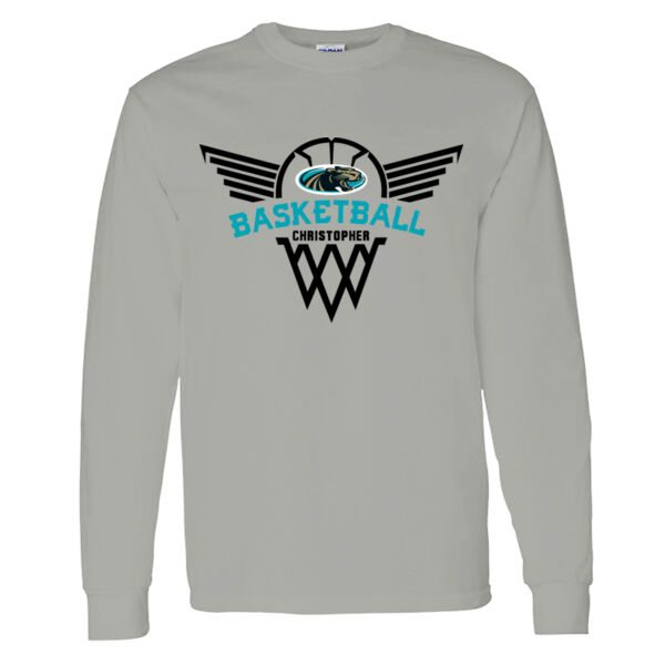 Christopher Girls Basketball Heavy Cotton 100% Cotton Long Sleeve T Shirt Thumbnail