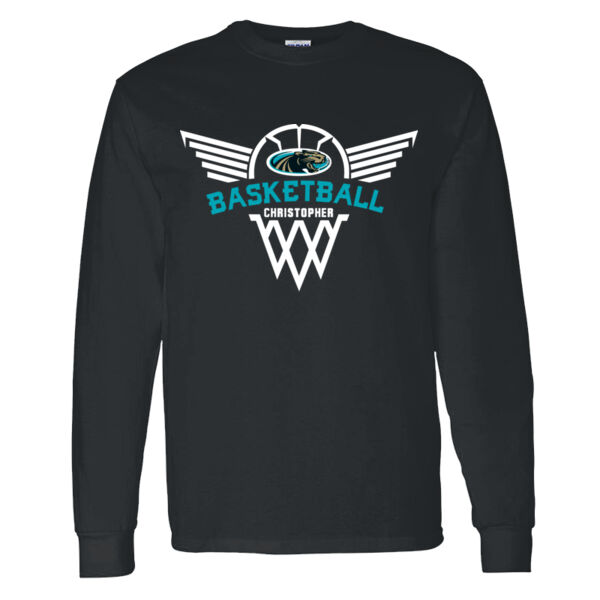 Christopher Girls Basketball Heavy Cotton 100% Cotton Long Sleeve T Shirt Thumbnail