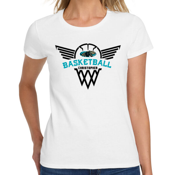 Christopher Girls Basketball Ladies Heavy Cotton 100% Cotton T Shirt Thumbnail