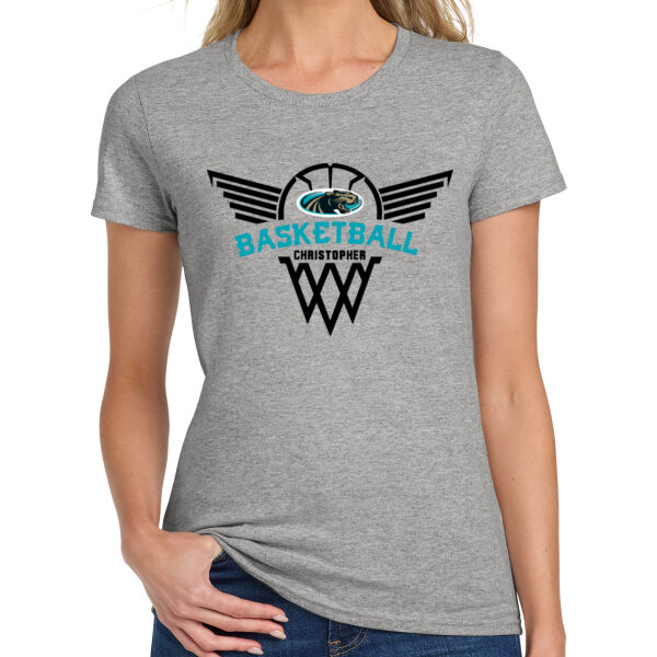 Christopher Girls Basketball Ladies Heavy Cotton 100% Cotton T Shirt Thumbnail