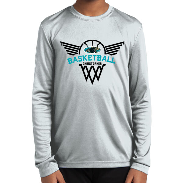 Christopher Girls Basketball Youth Long Sleeve PosiCharge Competitor Tee Thumbnail